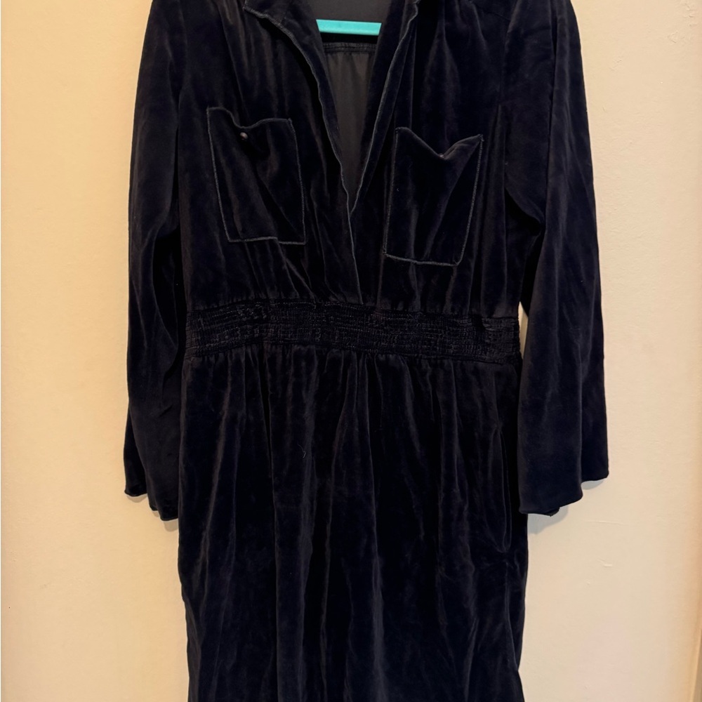 Vintage Elegant Black Velvet Dress